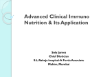 Role of Advanced Clinical Immuno-nutrition in Hospitalized Patients