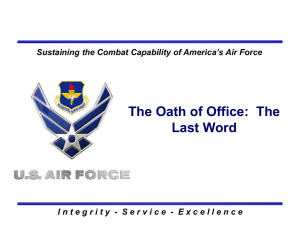 The Oath of Office