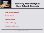 How to Teach Web Design