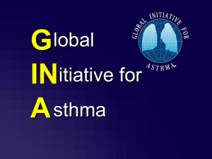 Global Strategy for Asthma Management and Prevention