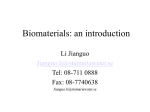 Biomaterials: an introduction