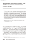 DETERMINANTS OF FOREIGN DIRECT INVESTMENT FLOWS TO