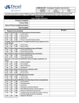 CHECKLIST: Investigator Quality Improvement Assessment