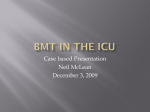BMT in the ICU - UBC Critical Care Medicine, Vancouver BC