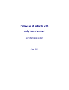 Follow-up of patients with early breast cancer