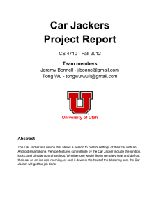 project final report - The College of Engineering at the University of