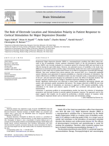 The Role of Electrode Location and Stimulation Polarity in Patient