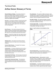 Airflow Sensor Glossary of Terms