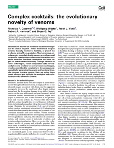 Complex cocktails: the evolutionary novelty of venoms