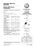 2N5191 - Silicon NPN Power Transistors