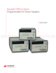 Keysight E363xA Series Programmable DC Power Supplies