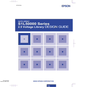 S1L50000 Series 2.5 Voltage Library Design Guide
