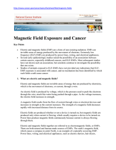 Magnetic Field Exposure and Cancer