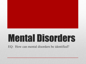 Mental Disorders