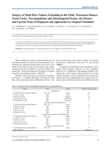 Surgery of Skull Base Tumors Extending to the Orbit, Paranasal