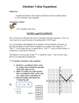 absolute value equations