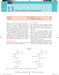 Chapter 13 - Plasma lipids and lipoproteins
