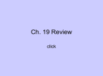 Ch. 19 Review