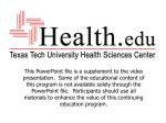 EMS/Nursing 81711 - Texas Tech University Health Sciences Center
