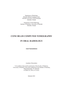 Cone beam computed tomography in oral radiology