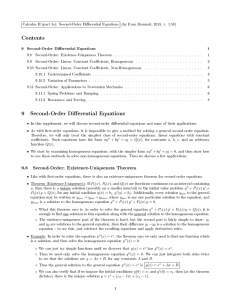 Second-Order Differential Equations