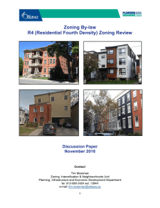 Zoning By-law R4 (Residential Fourth Density) Zoning