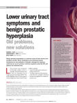 Lower urinary tract symptoms and benign prostatic hyperplasia
