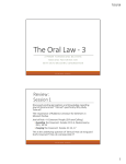 Oral Law 3 - Beth David Messianic Congregation