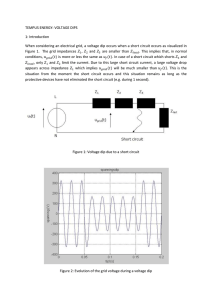 TEMPUS ENERGY: VOLTAGE DIPS 1: Introduction When