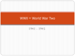 WWII = World War Two - Hendrick Hudson School District