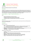 Classroom Teacher Preparation Earth Science 15: Seismic Waves