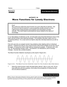 10 Wave Functions of Lonely Electrons - KSU Physics
