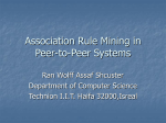 Association Rule Mining in Peer-to