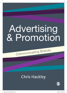 ADVERTISING Advertising and Promotion Communicating Brands