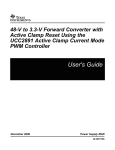 48-V to 3.3-V Forward Converter w/Active Clamp Reset (Rev. A