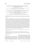 Forecasting climate change impacts on plant populations over large