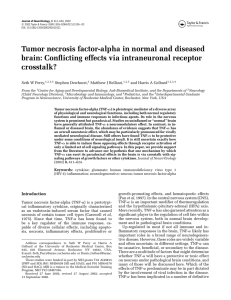 Tumor necrosis factor-alpha in normal and diseased brain