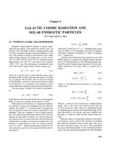 galactic cosmic radiation and solar energetic particles