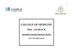 MSK 410 Block Educational Framework (Week 1)