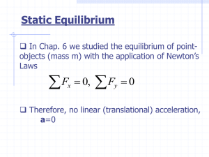 Chapter 9: Rotational Dynamics