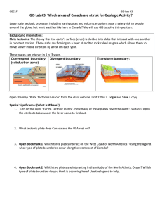 GIS lab #3 Plate Tectonics 20171p