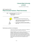 145, Plant Growth Factors: Plant Hormones