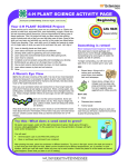 Plant Science Activity - University of Tennessee