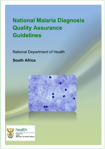 National Malaria Diagnosis Quality Assurance Guidelines