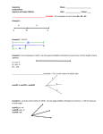 Guided Notes - Segment and Angle Addition