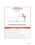 (NS) Teacher Key Rational Numbers and Irrational Numbers