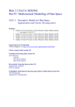 Descriptive Models for Data Space