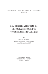 démocratie athénienne – démocratie moderne