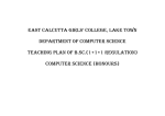 Teaching Plan - east calcutta girls` college