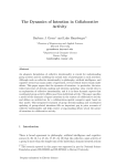 The Dynamics of Intention in Collaborative Activity
